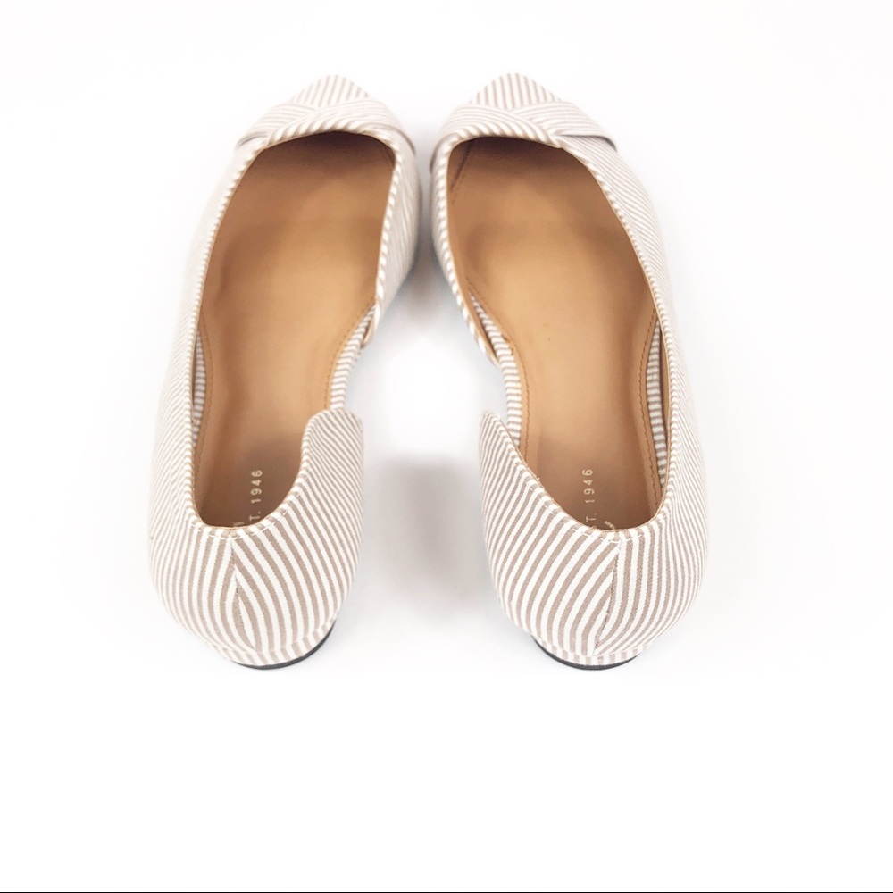 Tan & White Flats W/ Mini Heel - Size 11W - Picture 5 of 8